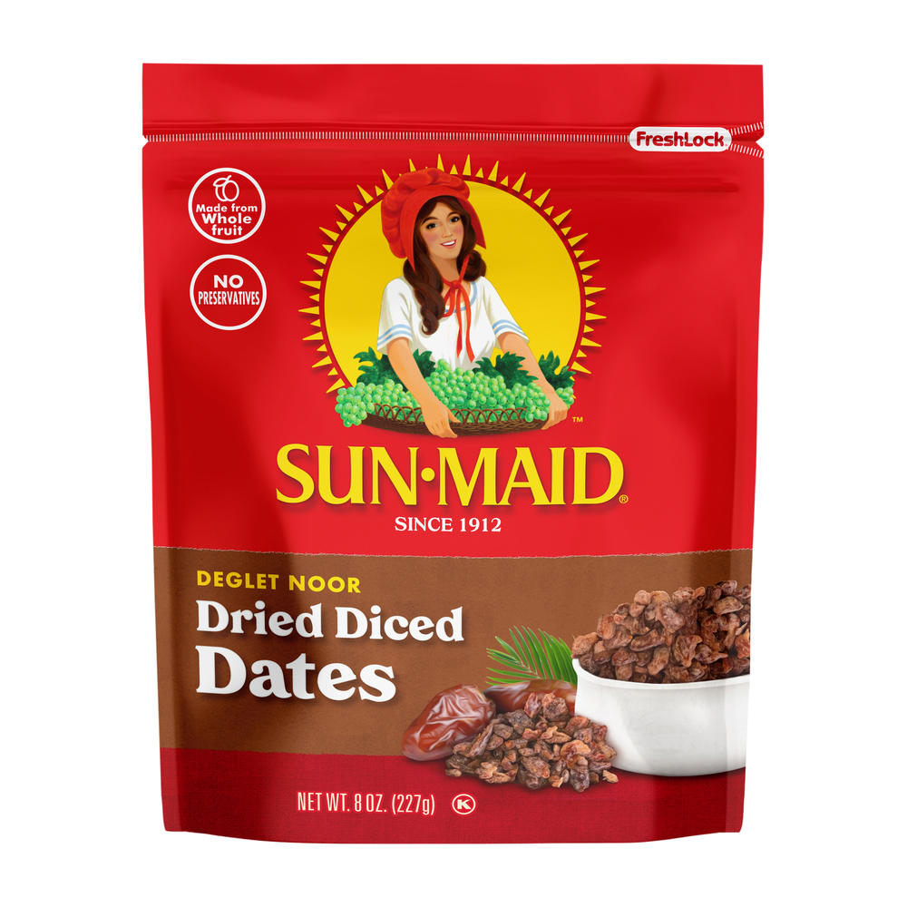 Sun-Maid Deglet Noor Dried Diced Dates, 8 oz