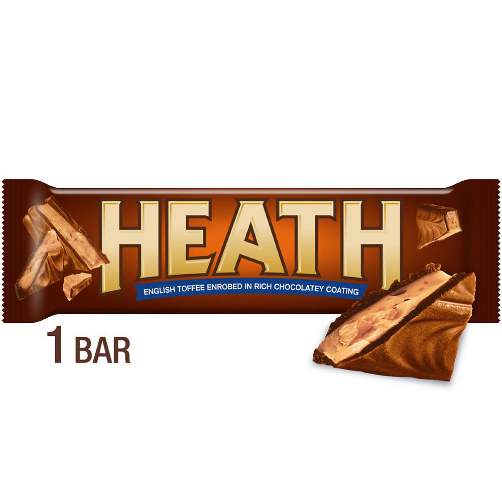 Heath Chocolatey
English Toffee Candy Bar, 1.4 oz