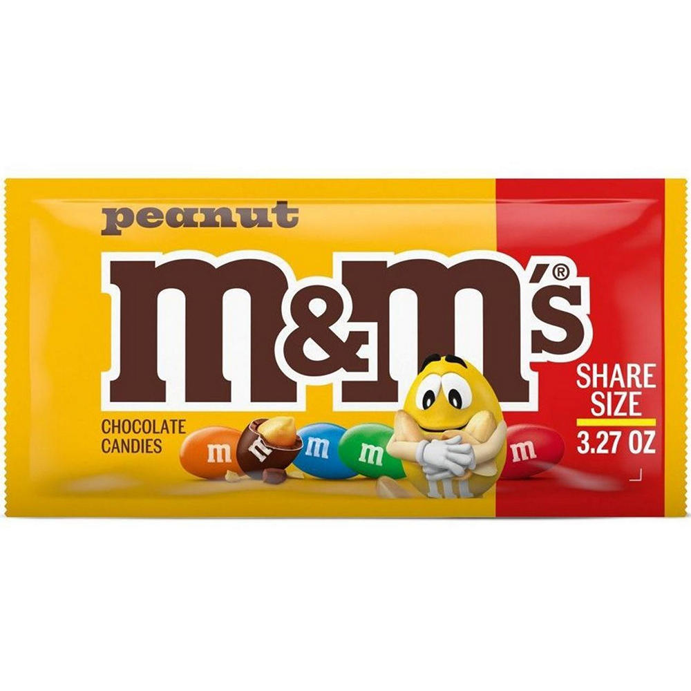 M&M'S Peanut Milk Chocolate Candy - Share Size, 3.27 oz