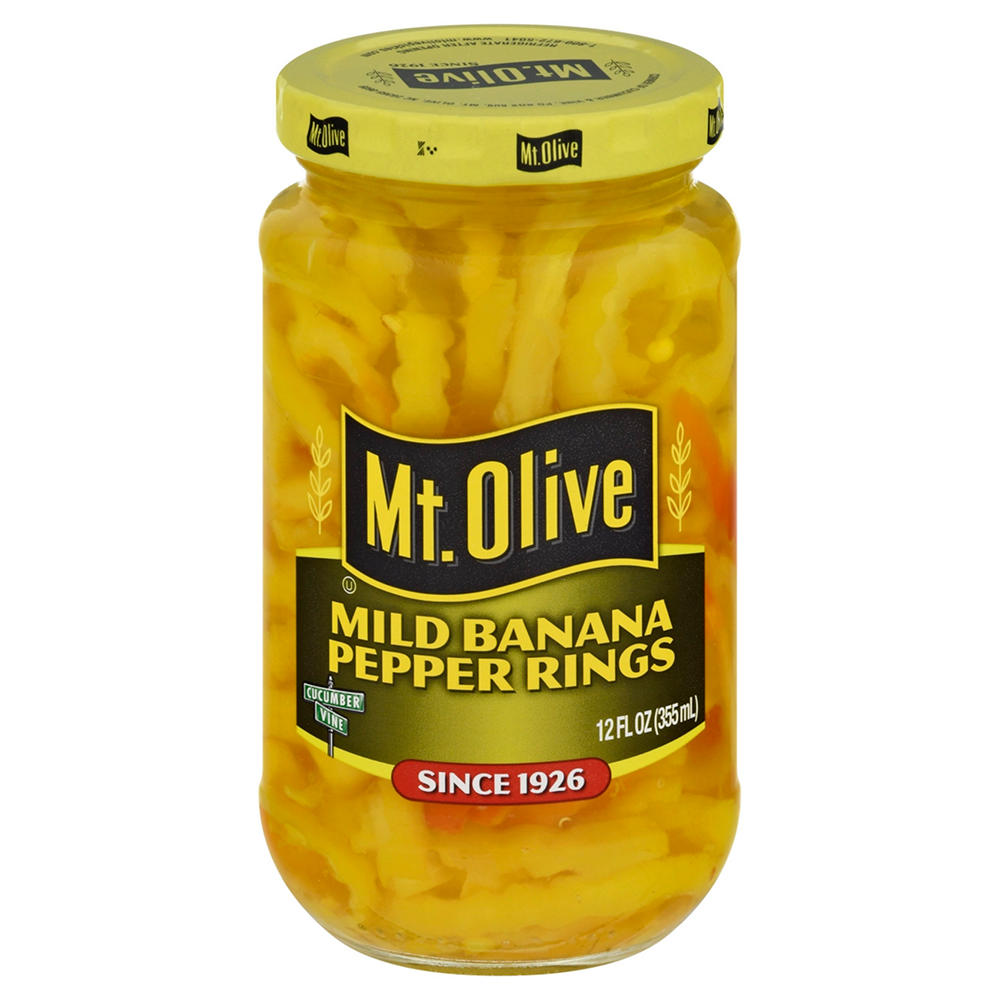 Mt. Olive Mild Banana Pepper Rings Fresh Pack, 12 oz
