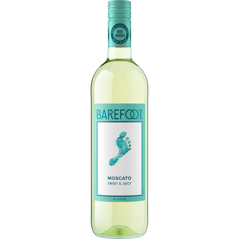 Barefoot Moscato California Sweet White Wine, 750 mL