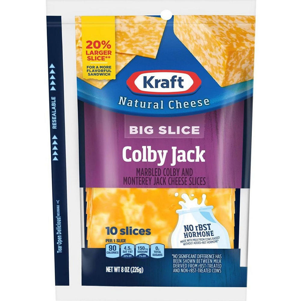 Kraft Big Slice Colby Jack, 8 oz