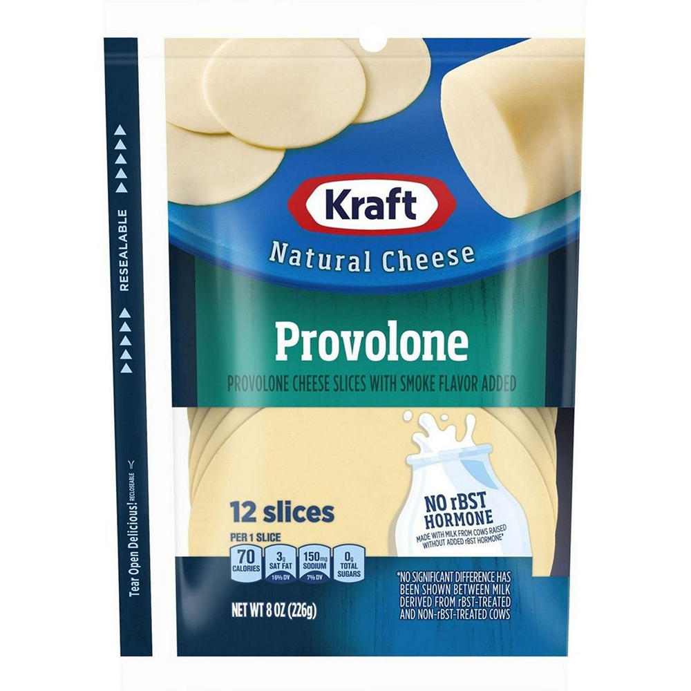 Kraft Provolone Natural Slices, 8 oz