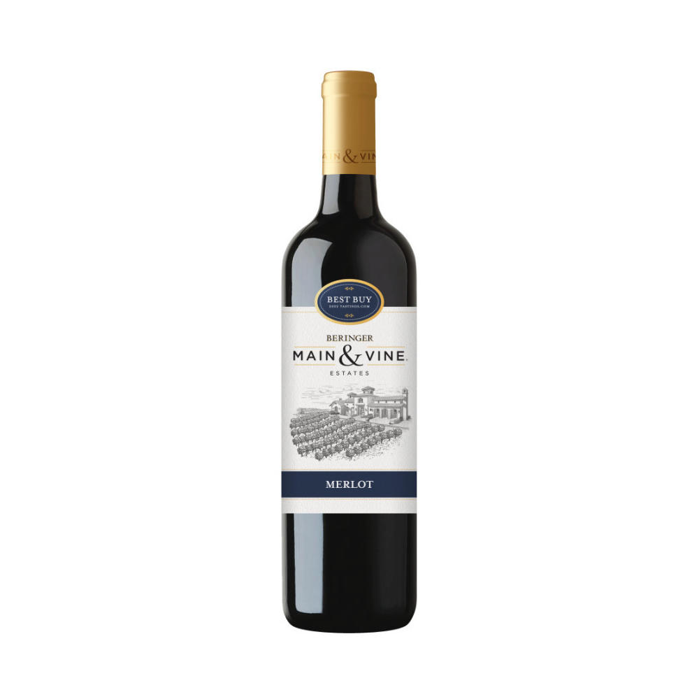 Beringer Merlot California Red Wine, 750 mL