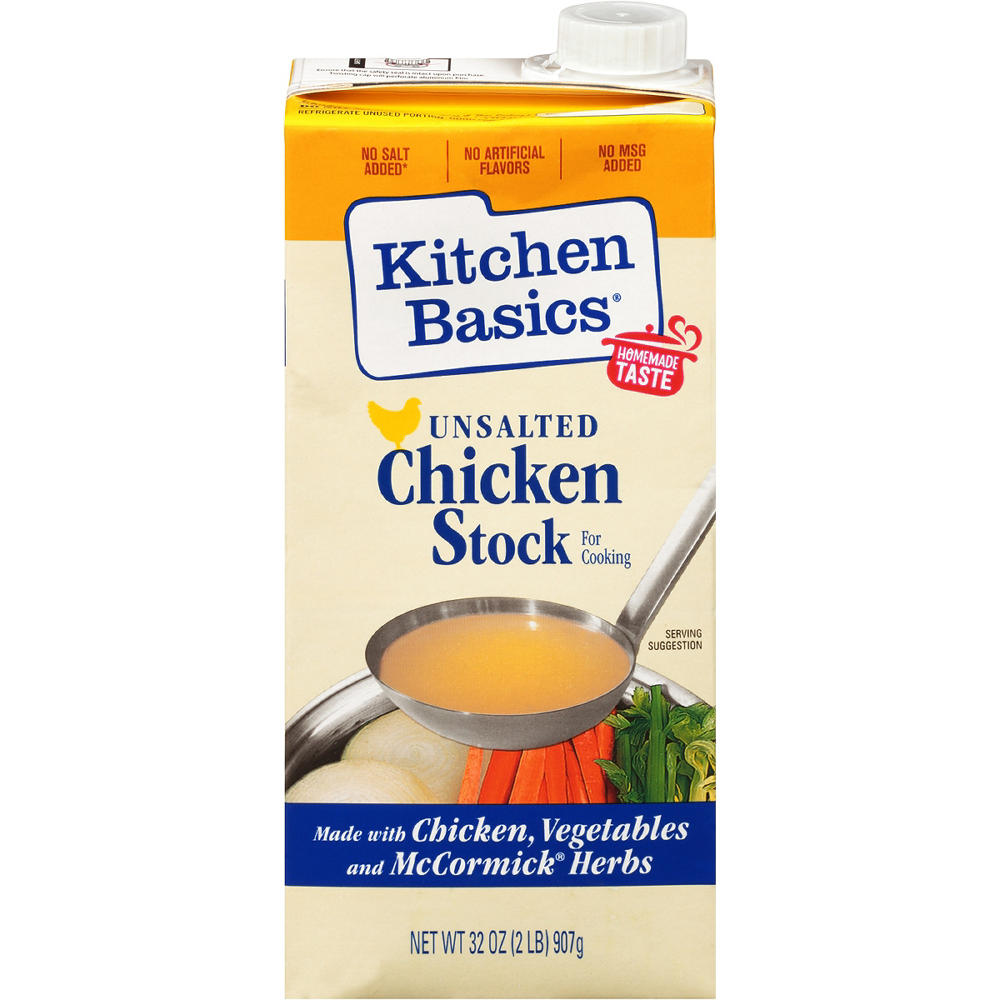 Kitchen Basics Unsalted Chicken Cooking Stock, 32 oz