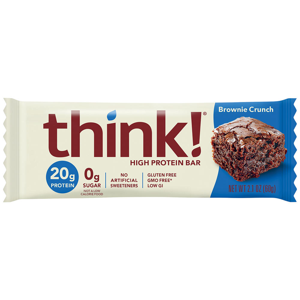 think! 20g Protein Bar - Brownie Crunch, 2.1 oz