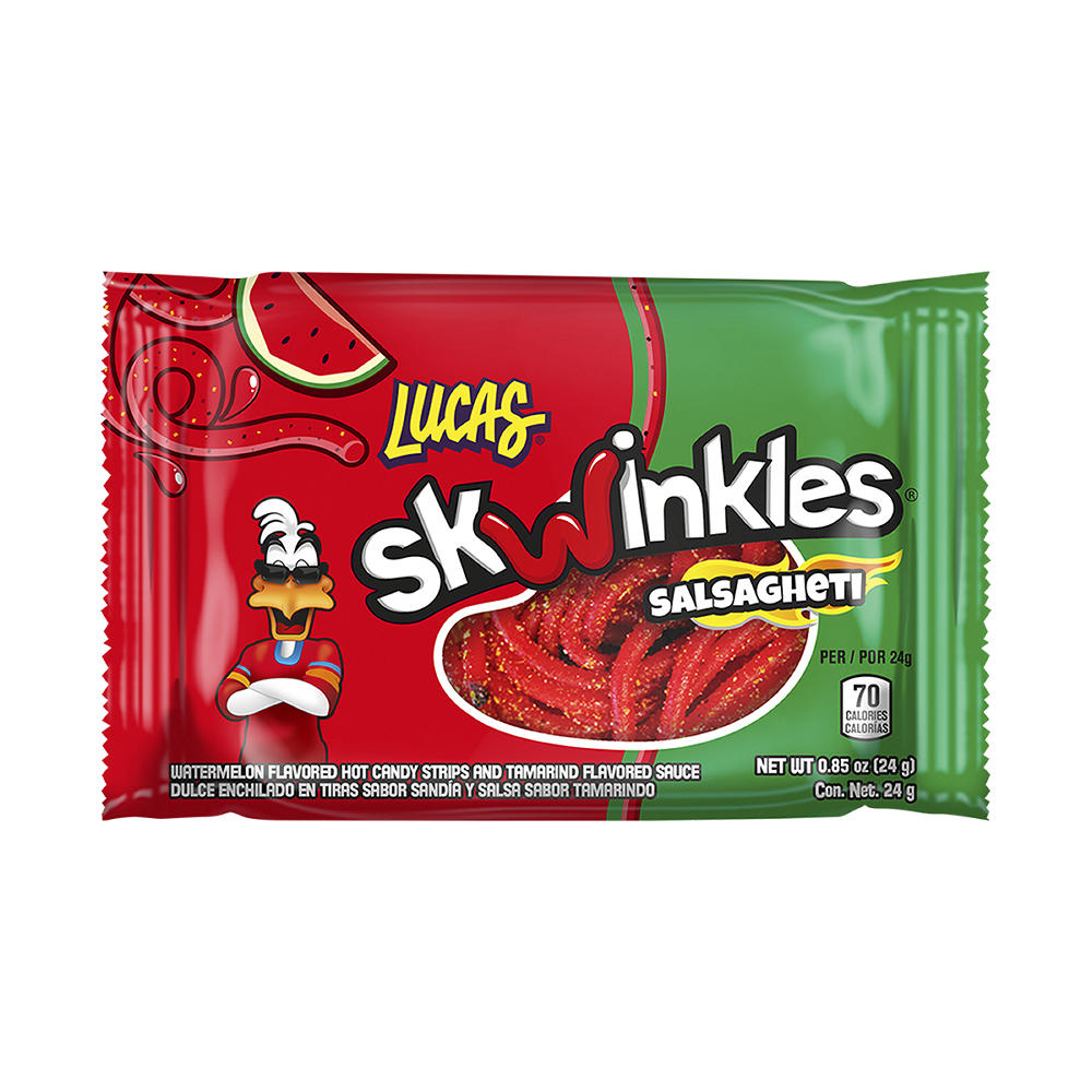 Lucas Skwinkles Salsagheti Watermelon Candy, 0.85 oz