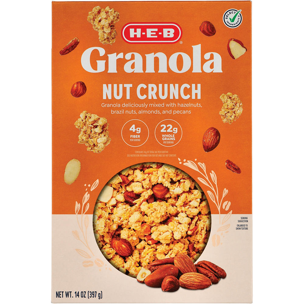 H-E-B Nut Crunch Granola, 14 oz