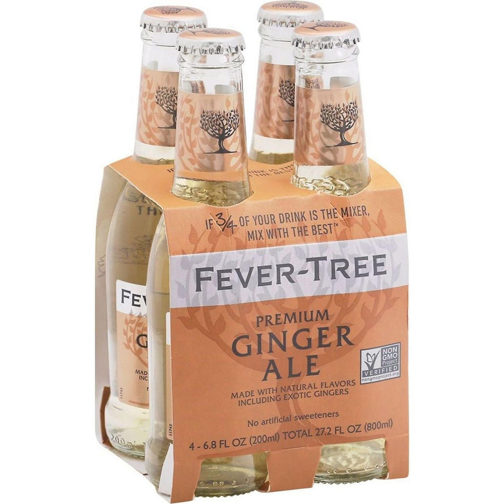 Fever-Tree Premium Ginger Ale 4 pk Bottles, 6.8 oz