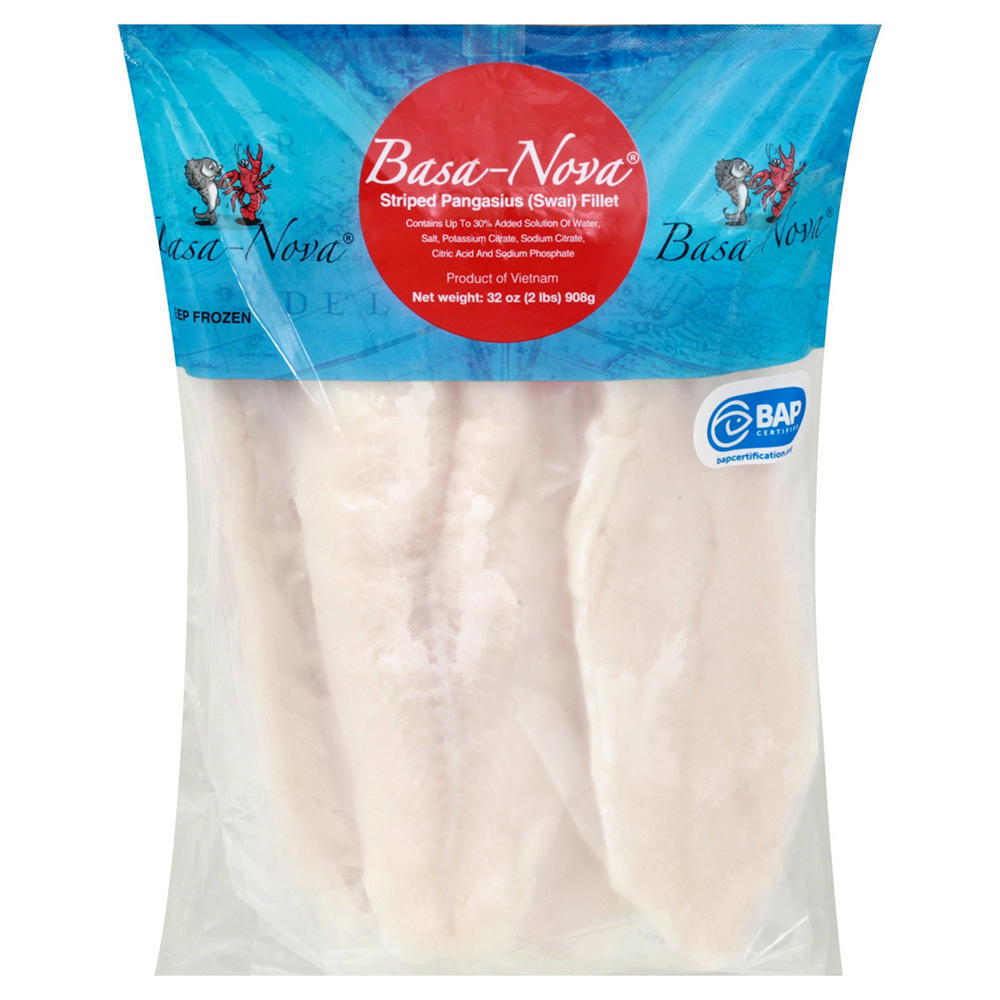Frozen Striped Pangasius / Swai Fillet, 32 oz