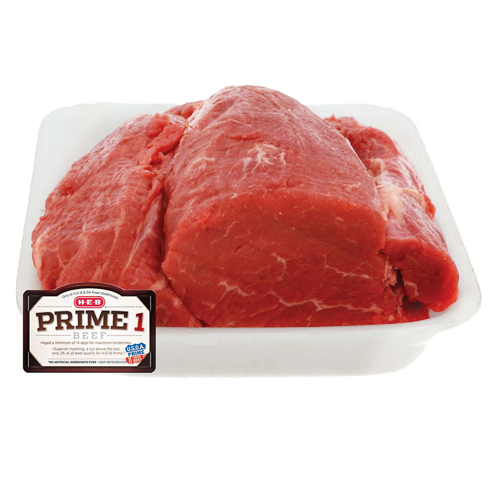 H-E-B Prime 1 Beef Tenderloin Butt Roast, USDA Prime, Avg. 2.0 lbs
