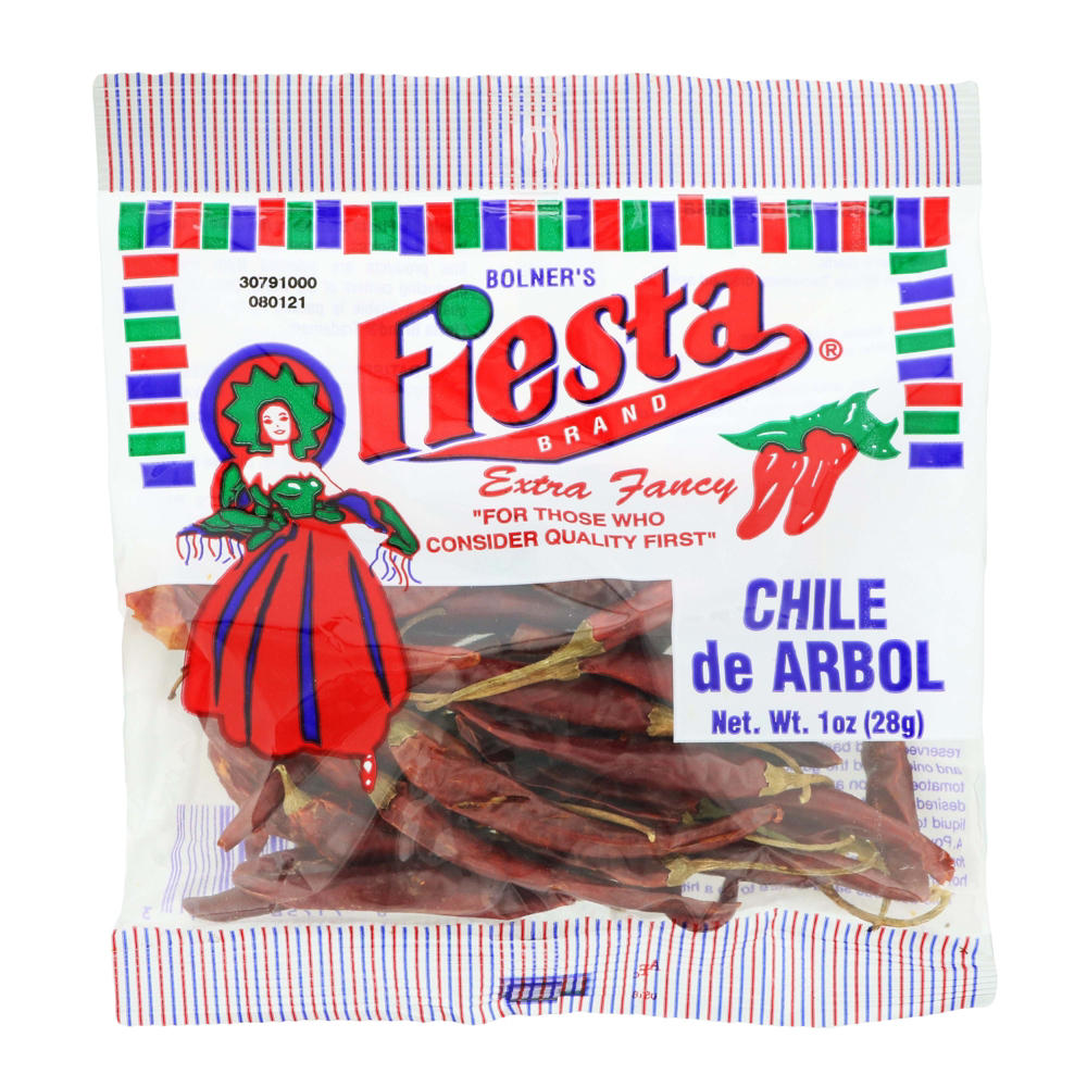 Bolner's Fiesta Chile de Arbol, Extra Fancy, 1 oz