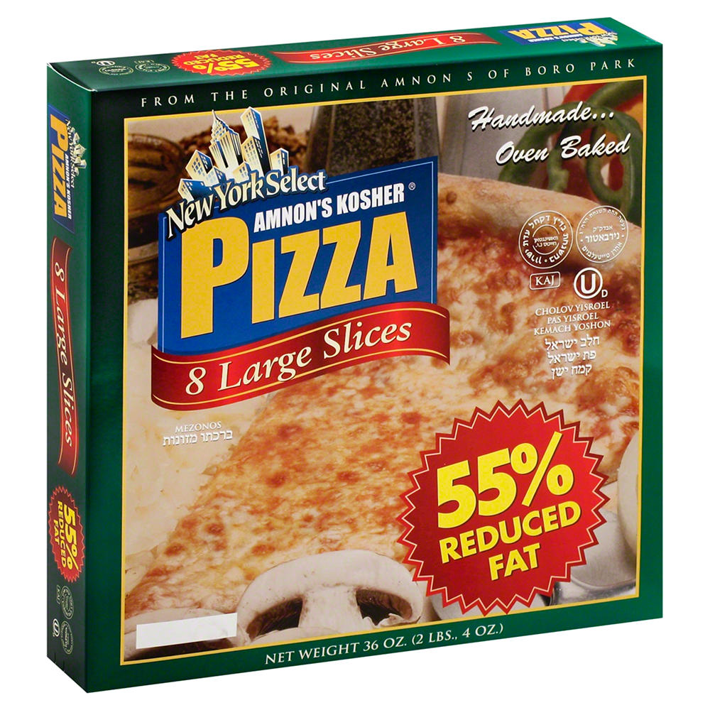 Amnon's Kosher Reduced Fat Pizza Slices, 8 ct