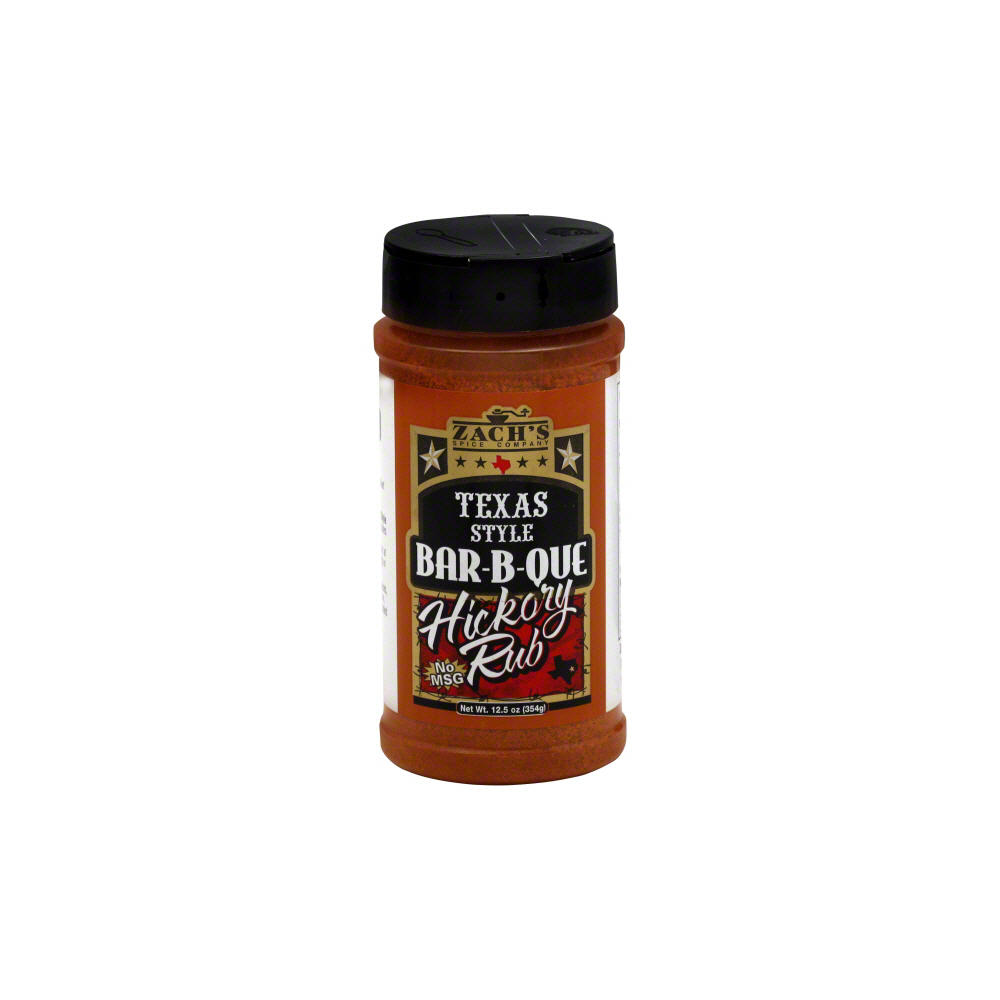 Zach's Spice Co. Texas Style Bar-B-Que Hickory Rub, 12.5 oz