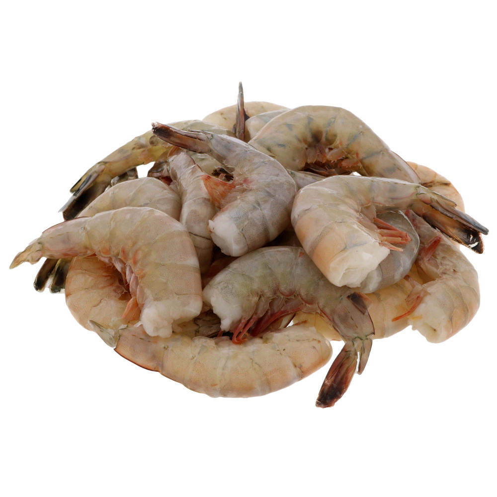 H-E-B Wild Caught Shell-On Extra Jumbo Gulf White Raw Shrimp, 16 - 25 ct/lb, lb