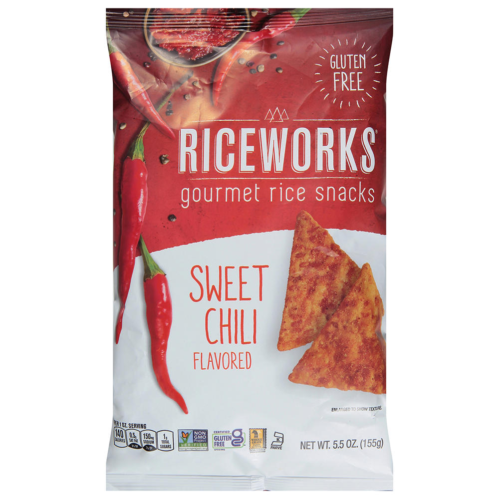 Riceworks Sweet Chili Gourmet Brown Rice Snacks, 5.5 oz