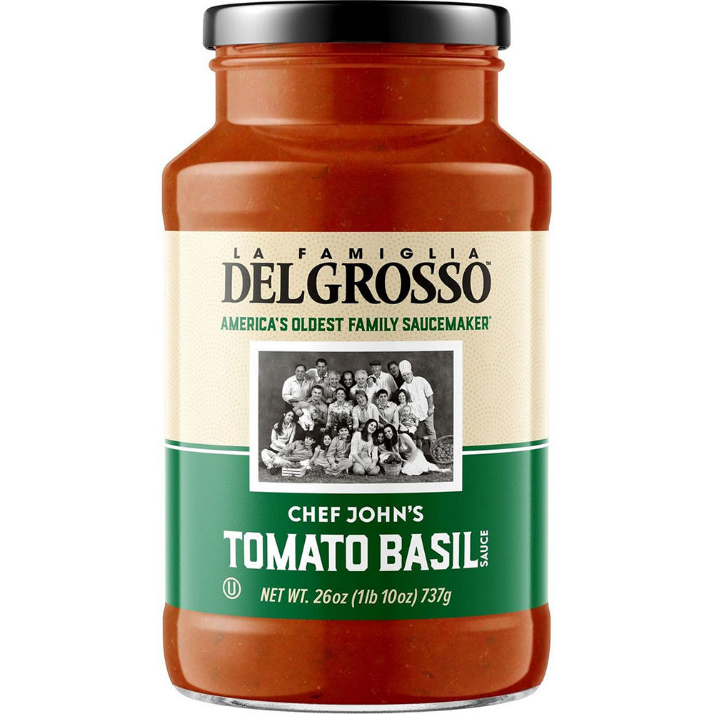 DelGrosso Chef John's Tomato Basil Masterpiece Pasta Sauce, 26 oz