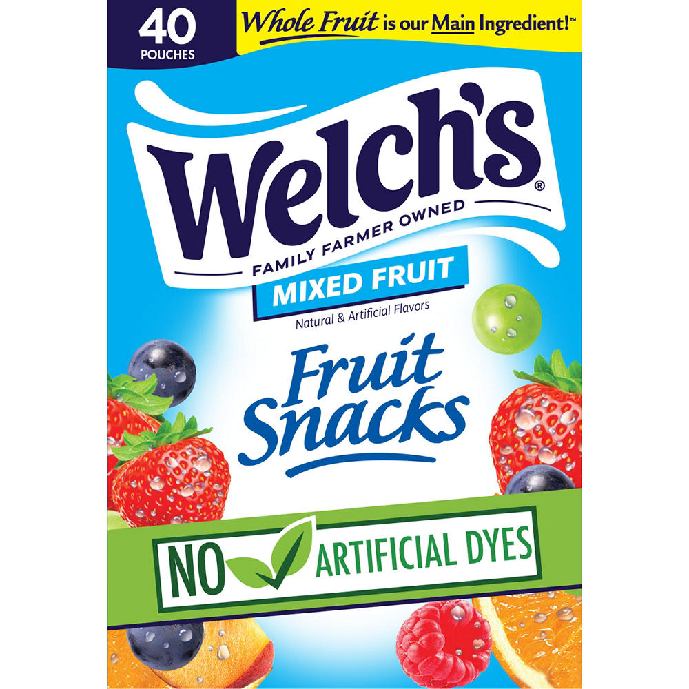 Welch's Mixed Fruit Snacks - Family Size, 40 ct