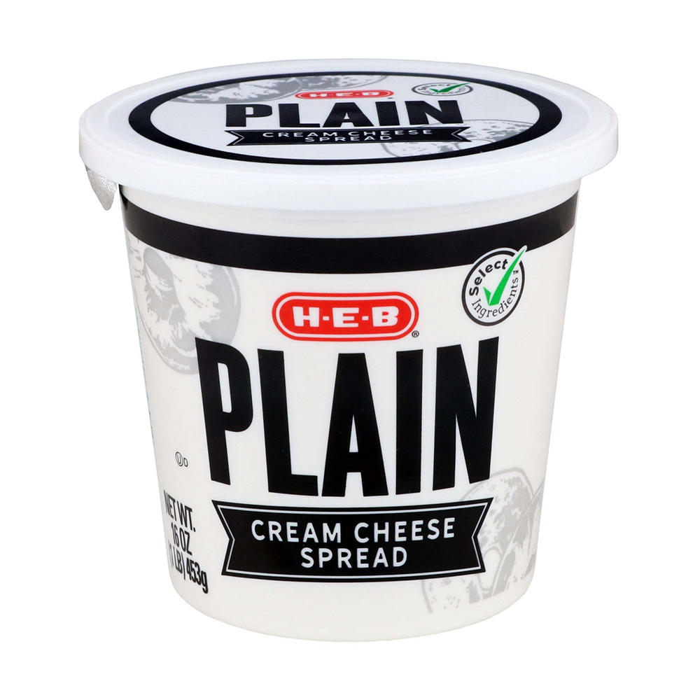 H-E-B Plain Cream Cheese Spread, 16 oz