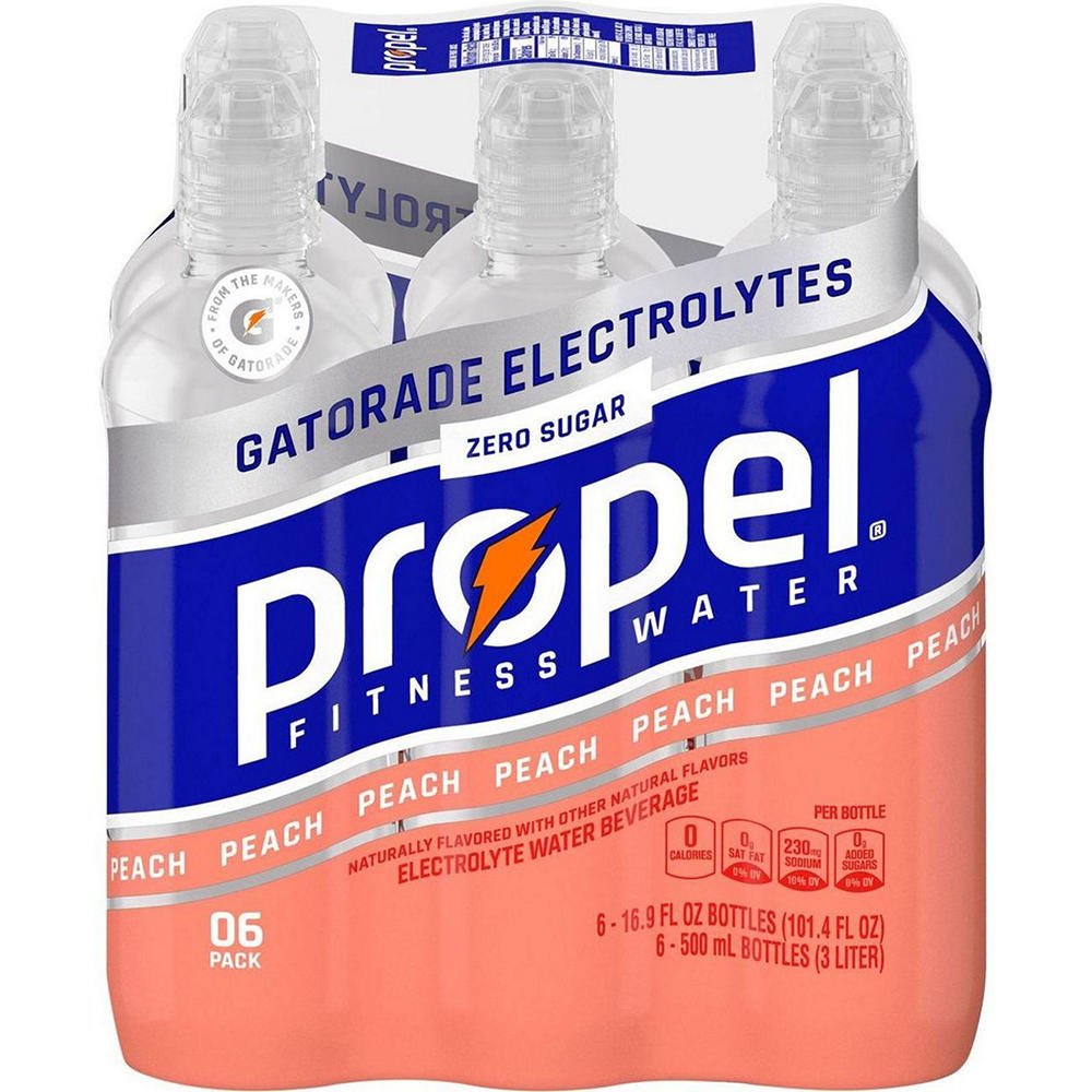 Propel Zero Sugar Electrolyte Water 6 pk Bottles, 16.9 oz