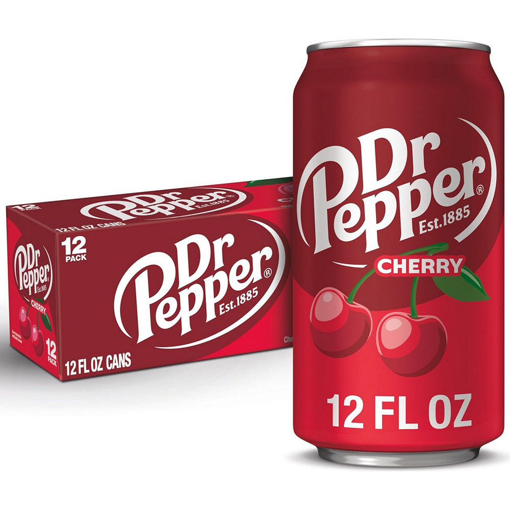 Dr Pepper Cherry Soda 12 pk Cans, 12 oz