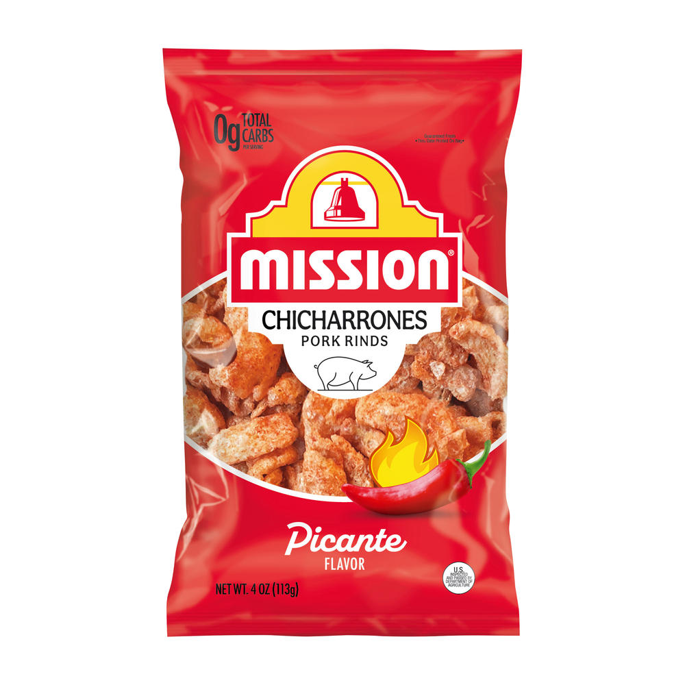 Mission Chicharrones - Picante Flavor, 4 oz