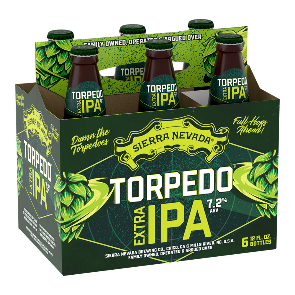 Sierra Nevada Torpedo Extra IPA Craft Beer, 12 oz Bottles, 6 pk