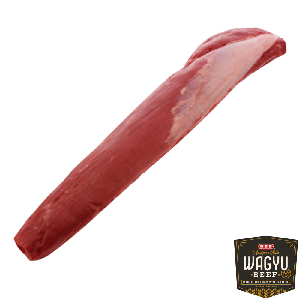 H-E-B American Style Wagyu Whole Beef Tenderloin, Avg. 4.85 lbs