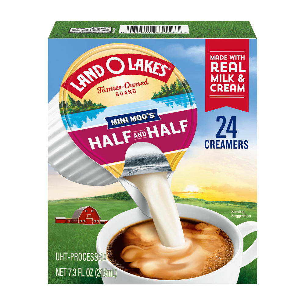 Land O Lakes Mini Moo's Half & Half Creamer Singles, 24 ct
