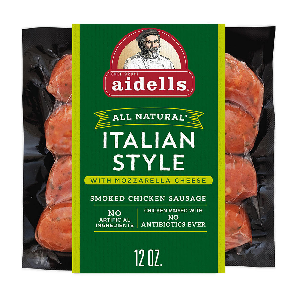 Aidells Italian Style Smoked Chicken Sausage with Mozzarella Cheese, 4 ct