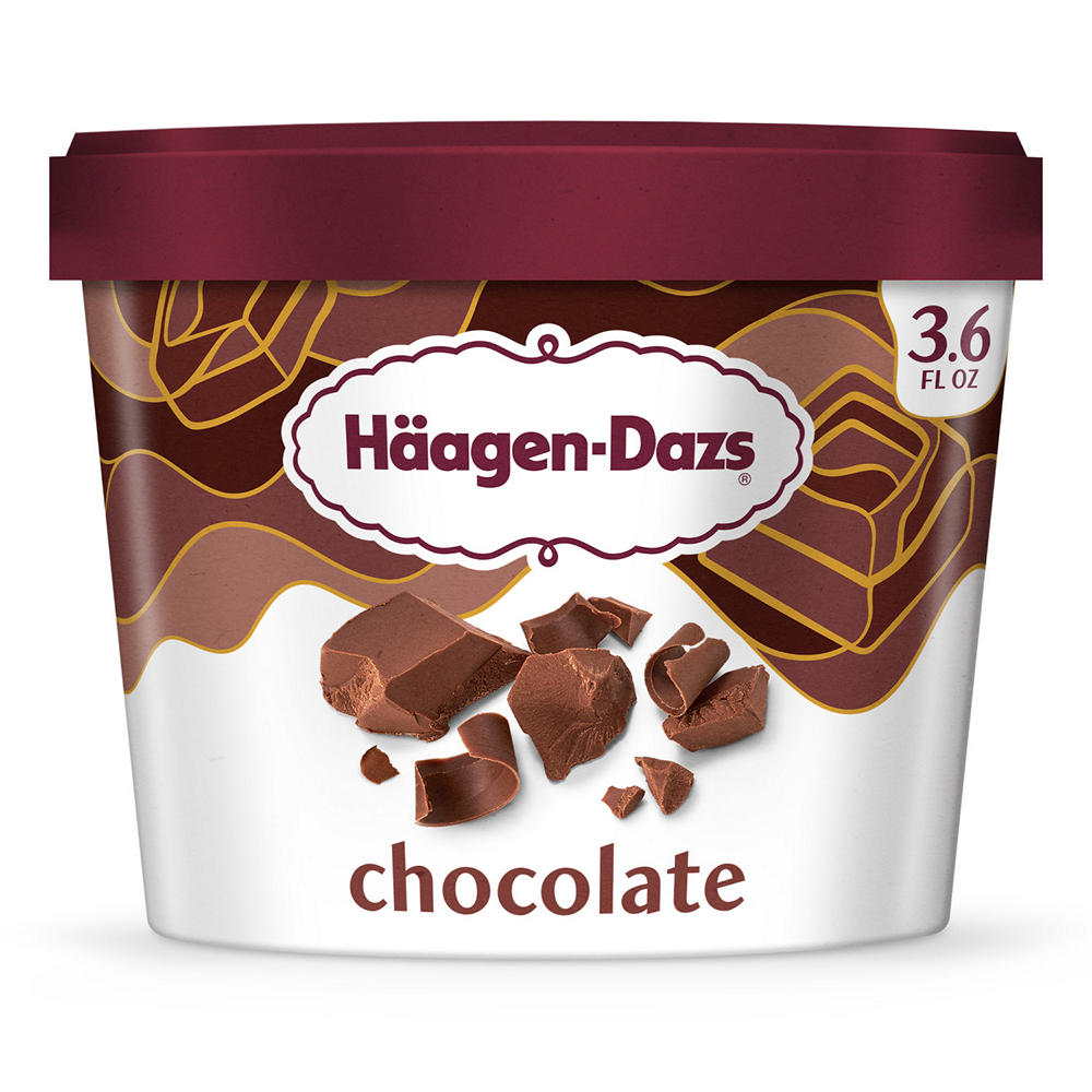 Häagen-Dazs Chocolate Ice Cream Cup, 3.6 oz