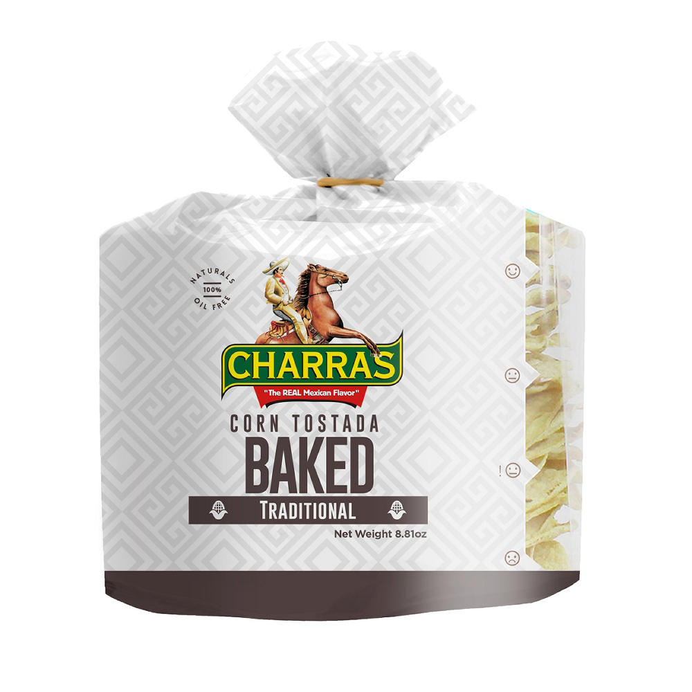 Charras Baked Corn Tostadas, 8.5 oz