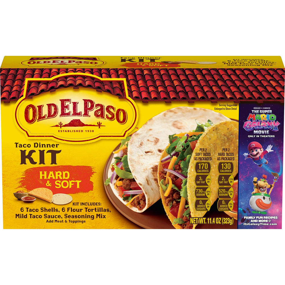 Old El Paso Hard & Soft Taco Dinner Kit, 11.4 oz