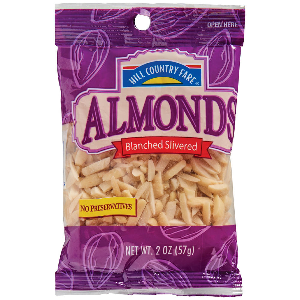 Hill Country Fare Blanched Slivered Almonds, 2 oz