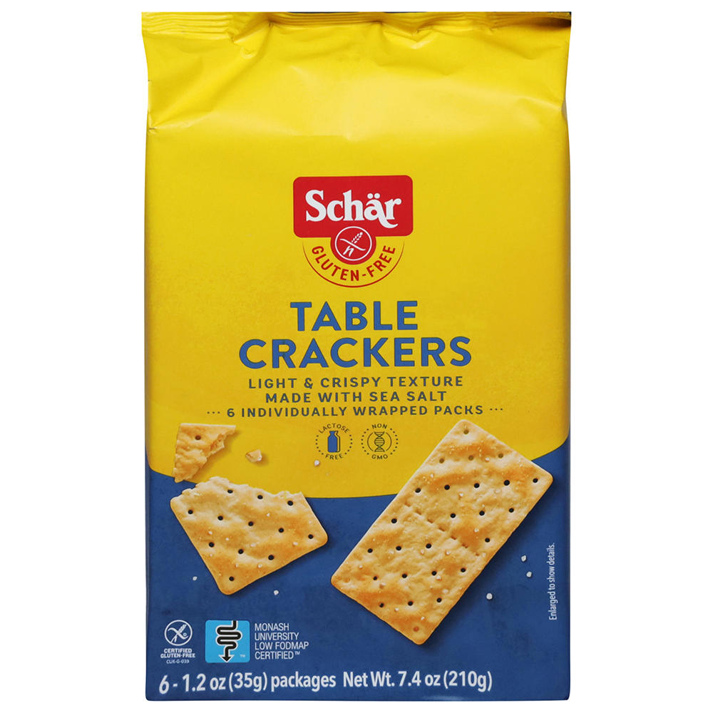 Schar Gluten Free Table Crackers, 7.4 oz