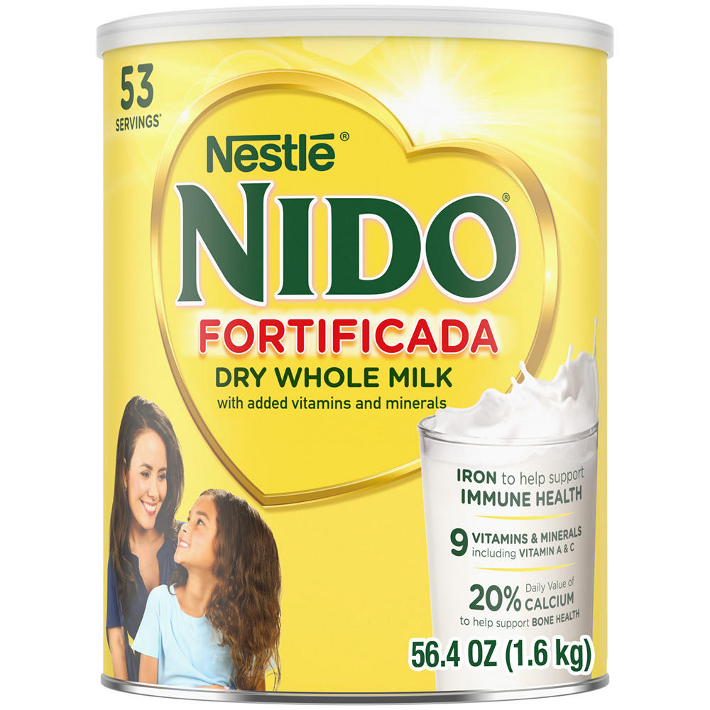 Nestle NIDO Fortificada Dry Whole Milk Powdered Drink Mix, 56.4 oz