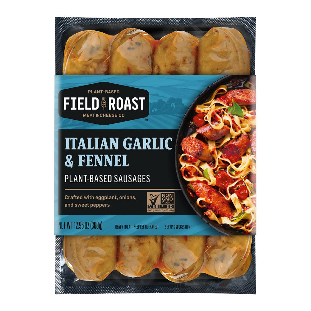 Field Roast Italian Garlic & Fennel Plant-Based Sausages, 4 ct