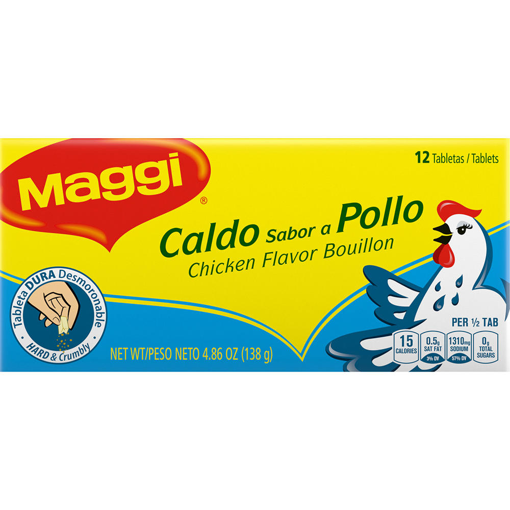 Maggi Chicken Flavor Bouillon Tablets, 12 ct