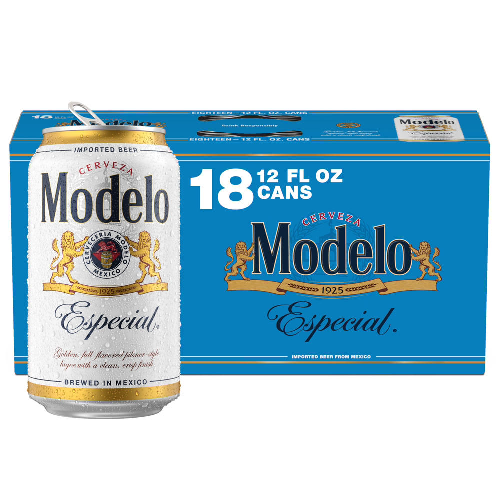 Modelo Especial Mexican Lager Import Beer, 12 oz, 18 pk