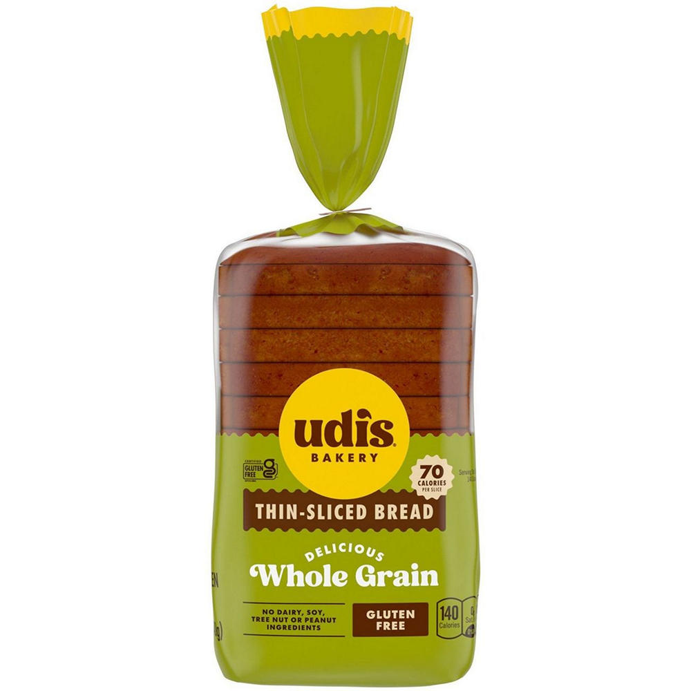 Udi's Gluten Free Whole Grain Bread, 12 oz