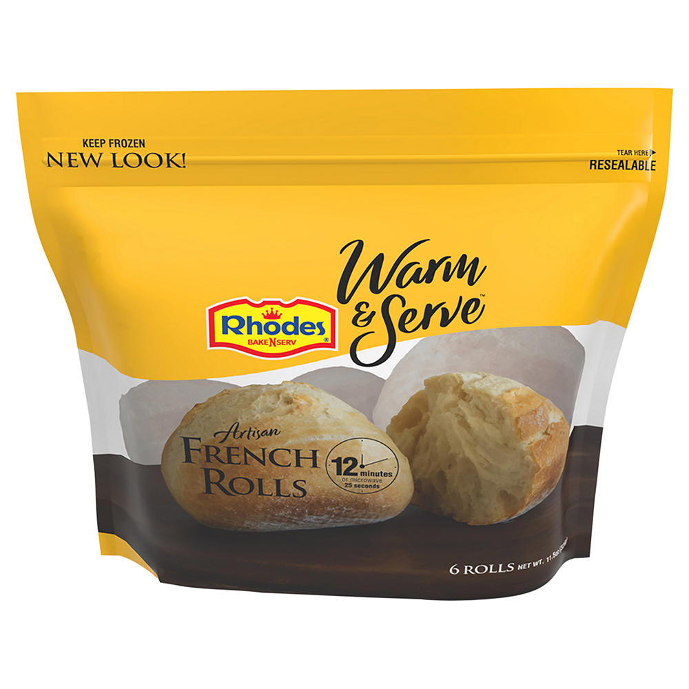 Rhodes Warm & Serve Artisan French Rolls, 6 ct