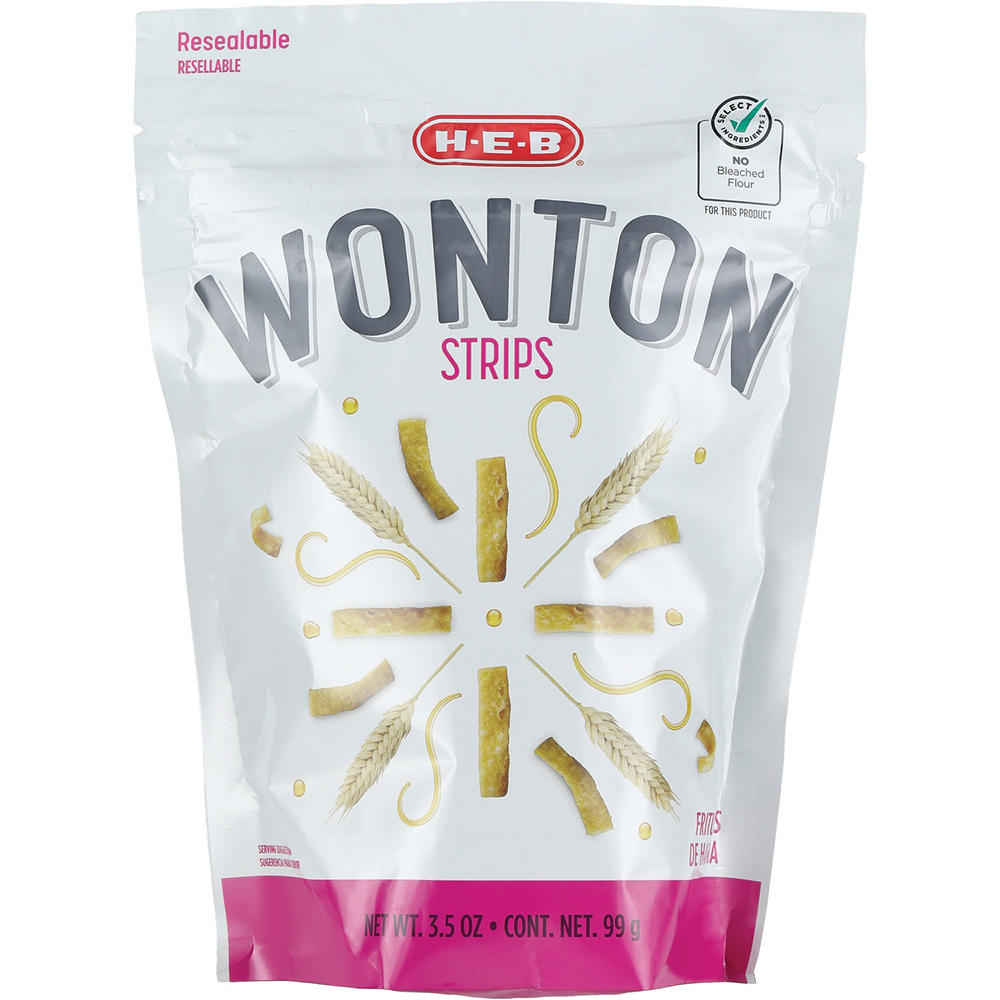 H-E-B Wonton Strips, 3.5 oz