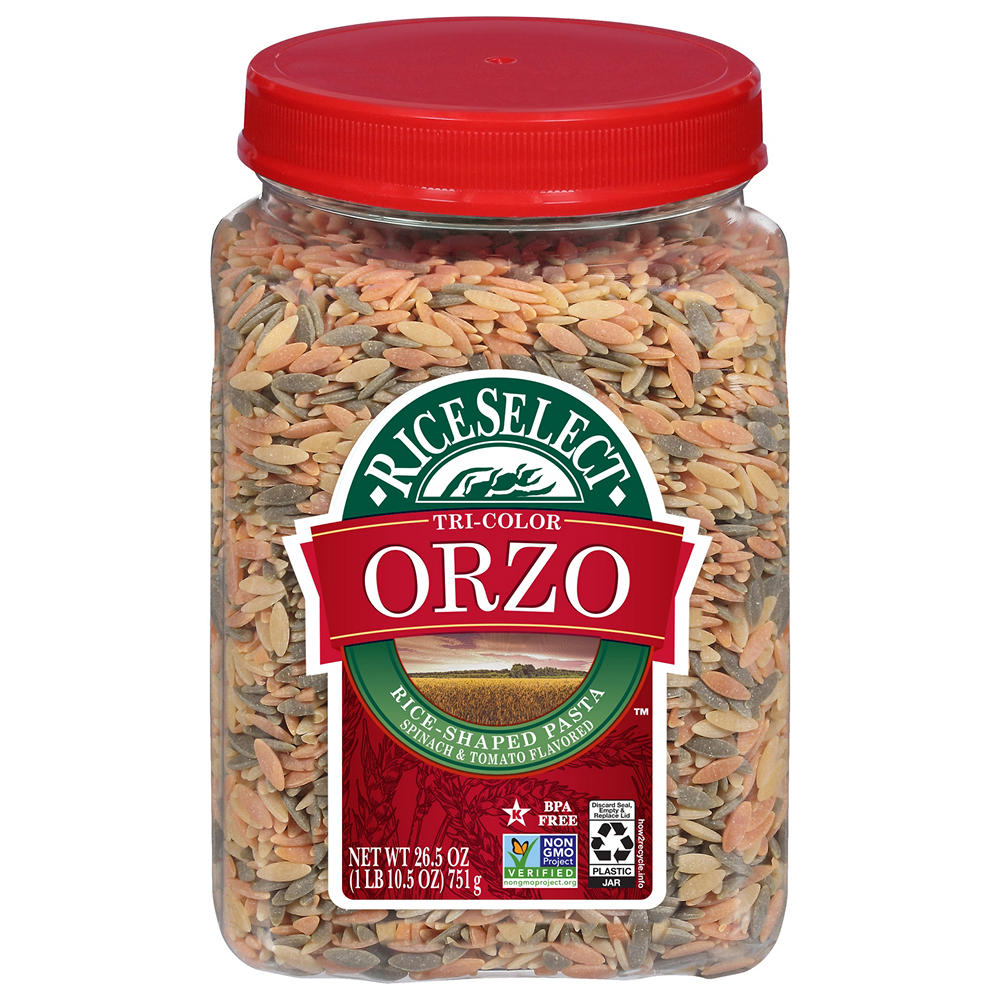 RiceSelect Tri-Color Orzo, 26.5 oz