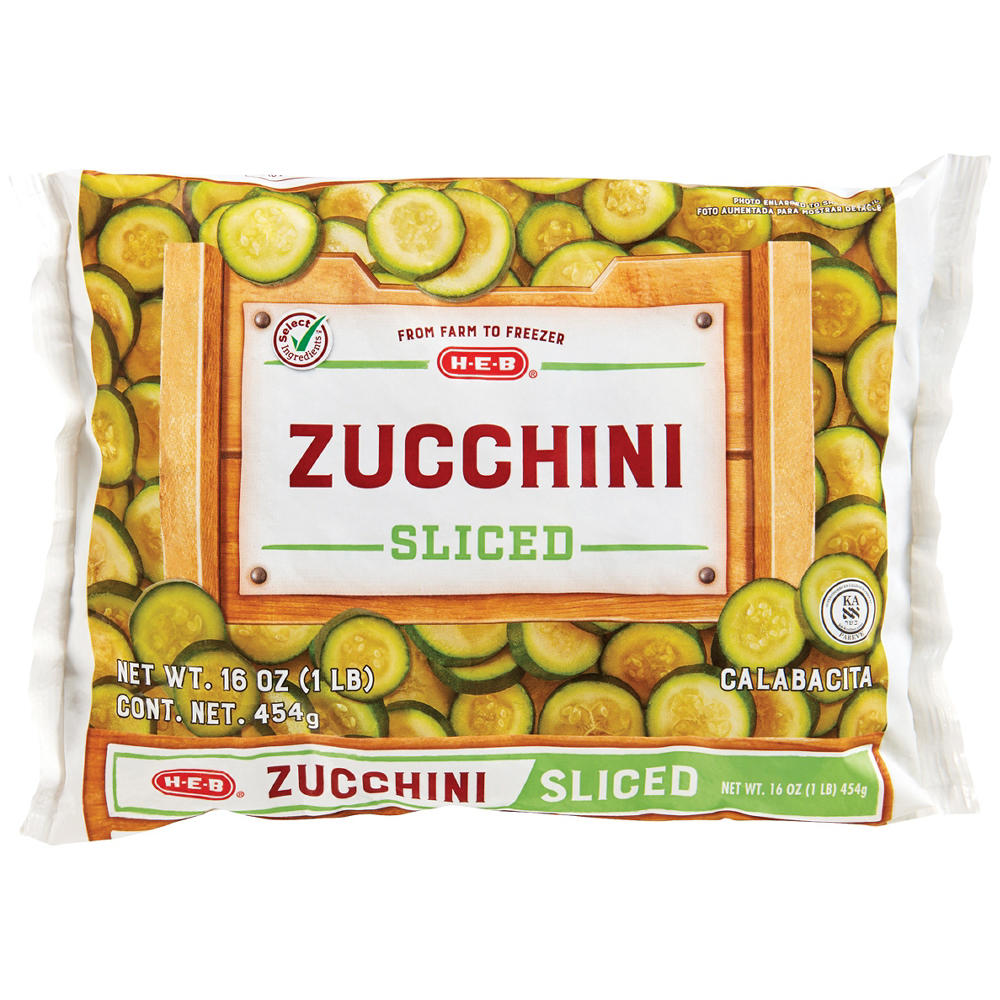 H-E-B Frozen Sliced Zucchini, 16 oz