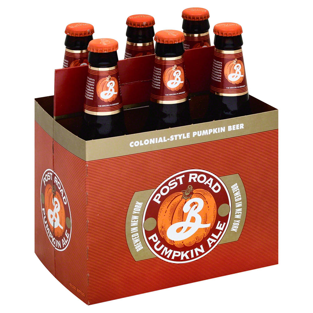 Brooklyn Seasonal Post Road Pumpkin Ale Beer 6 pk Bottles, 12 oz