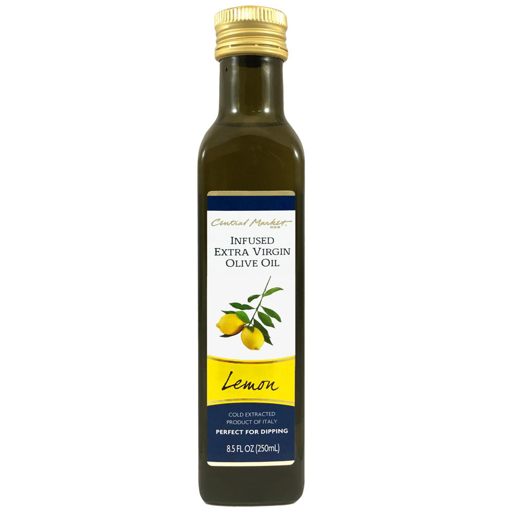 Central Market Lemon Infused Extra Virgin Olive Oil, 8.5 oz