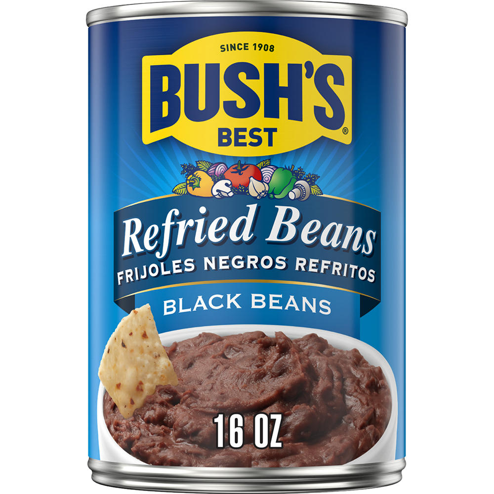 Bush's Best Refried Black Beans, 16 oz