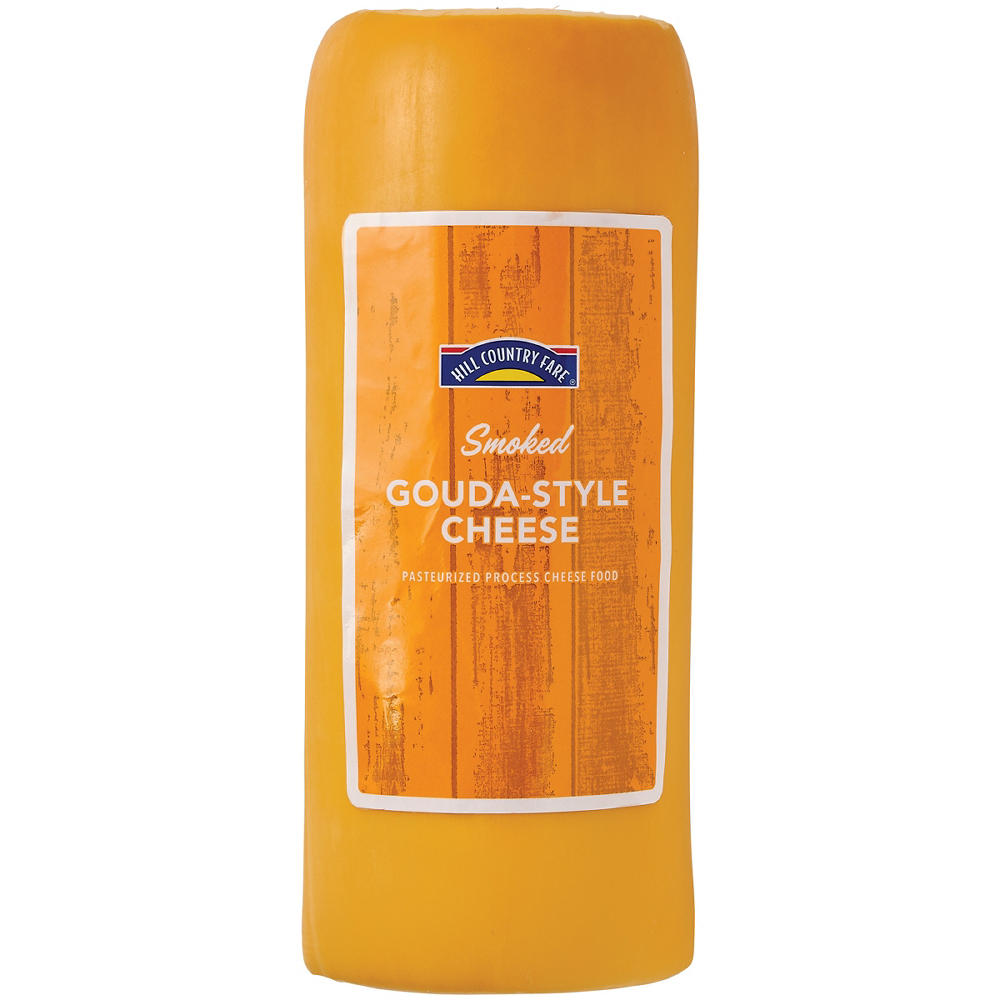 Hill Country Fare Smoked Gouda-Style Cheese, Custom Sliced, lb