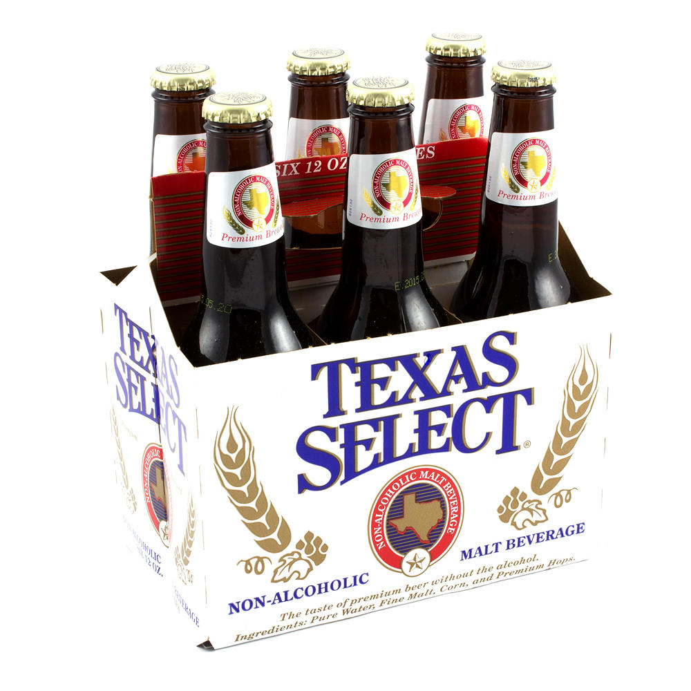 Texas Select Non Alcoholic Beer 6 pk Bottles, 12 oz