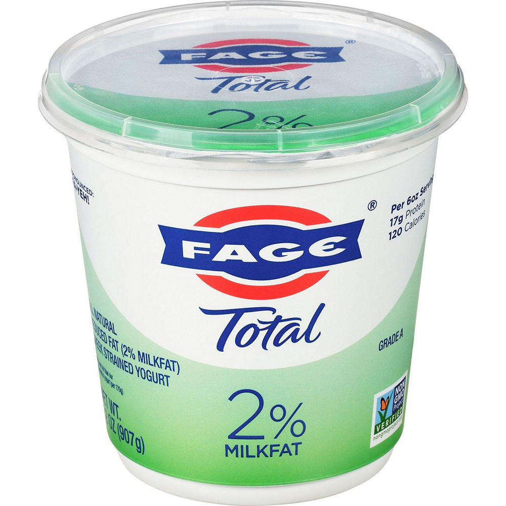 Fage Total 2% Low-Fat Plain Greek Yogurt, 32 oz